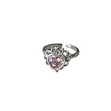 New 2026 Gift Fashion Silver Color Open Finger Ring Pink Heart Bowtie Love Cutie Animal Pumk For Women Her Jewelry Accessories Creative