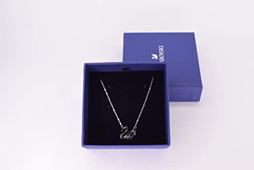 Swarovski Iconic Swan Pendant Necklace Black/Teal One Size4