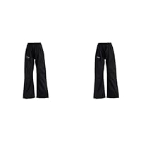 Regatta Kids Pack It Waterproof Overtrousers - Black -14 Yrs (Pack of 2)