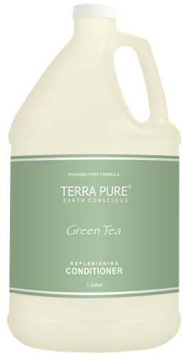 Terra Pure Green Tea Hotel Conditioner | 1 Gallon | For Hospitality & Vacation Rentals to Refill Dispensers | (Single Gallon)