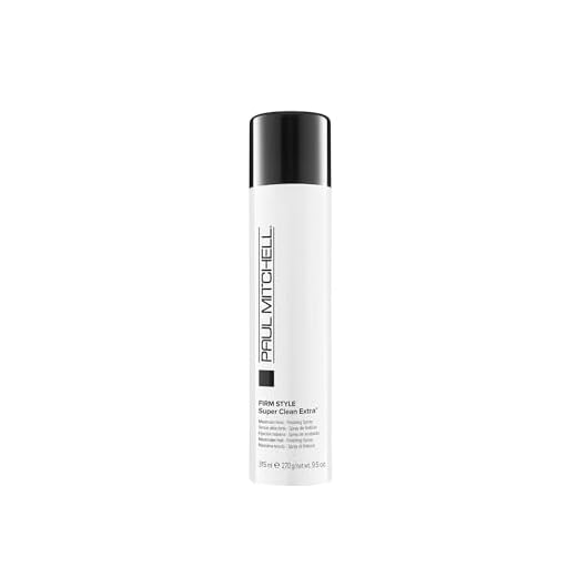 Paul Mitchell Super Clean Extra Hairspray, Long-Lasting, Firm Hold + Dry Finish, For All Hair Types, 9.5 oz