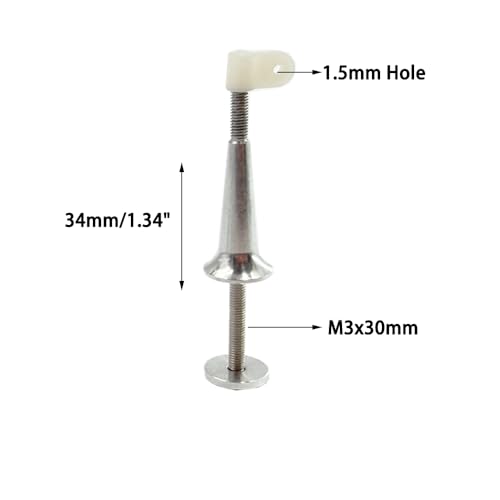 Gracilaria 1PC RC Airplane Adjustable Rudder Control Horn Cone Arm Servo Rocker for RC Plane Helicopter DIY Model Aircraft Fixing Wing Parts (M2.8x34mm)