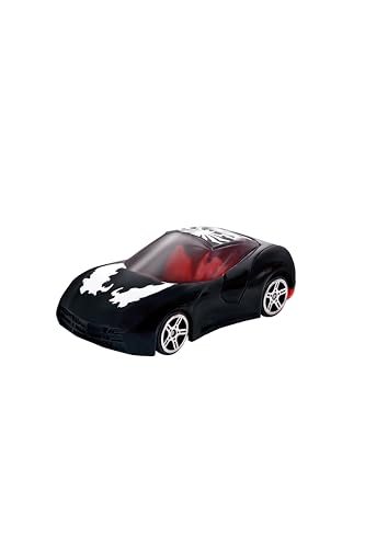 Image of Marvel Go Collection | Knight Speed | Venom | 1:64 Diecast Toy Car | Ages 3 and Up | Collect Them All, Black