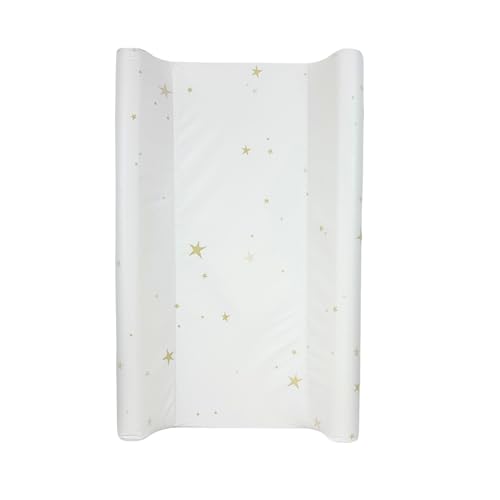 BabyDam Luxury SuperMax - Cambiador de cuña para bebé, fácil de limpiar, 70 x 45 cm, color beige y blanco