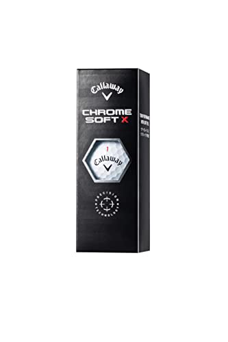 Callaway Chrome Soft X 2022 balles de golf 4 pièces finition blanche