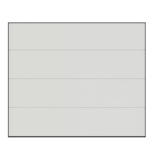 GM Portes - KIT Porte de Garage ONIL Sectionnelle | Panneaux Sans Lignes | Avec moteur et 2 télécommande | Moteur: Life - Inclus | 200cm X 240cm | Blanc - Finition...