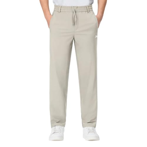 Linochic Meshirons - Ice Silk Mesh Panel Casual Pants Men Quick Drying Comfort Breathable Cooling Pants with Pockets