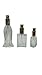 Spray Bottle Variety Pack - Durable Glass, Reusable, Includes 1/2 oz Diamond Shape - 0.6 oz Fancy - 1 oz Flat Spray Glass Bottles, Great for Travel & Personal Uses, All in One Convenient 3-Bottle Set