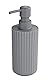 Allstar Seifenspender Minas Grau - Flüssigseifen-Spender, Spülmittel-Spender Fassungsvermögen: 0.28 l, Polypropylen, 7 x 18 x 7 cm, Grau