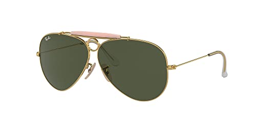 Ray-Ban Rb3138 Shooter, Gold Frame/Green G-15xlt Lens, 58 mm