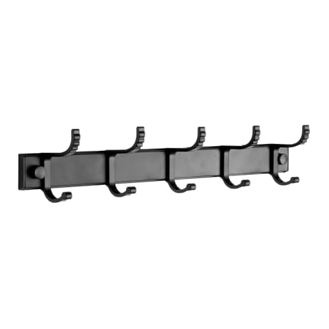 SARIHOSY Black 5-Hook Wall-Mounted Coat Hooks Cover