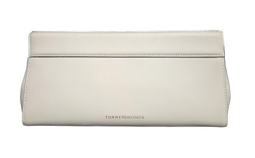 Tommy Hilfiger Nowoczesna kopertówka z paskiem na łańcuszek, różowa porcelana