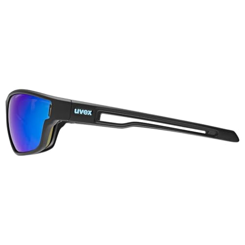 uvex sportstyle 806 - Sportbrille für Damen und Herren - starker Schutz vor Sonnenstrahlung - 100% UVA-, B, C Schutz - black matt - one size