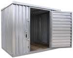 212 Main Double Depth Galvanized Storage Building - 84.81 x 109.5 x 152.81 Inch