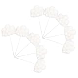 MAGICLULU Tortendekoration Sicher und Schön 10 Stück Wolkenförmige aus Papier für Geburtstagsfeier Kuchenlieferanten und Party Deko