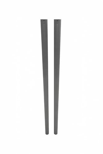 Replacement Vertical Pool Leg / Pole Frame Support Bar Gray Oval Compatible with Bestway Power Steel and Pro Max 18ft x 48in and 16ft x 48in Above Ground Swimming Pools (2 Pack) Fits 2022+ Models