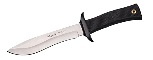 MUELA 55-16 Kraton Rubber Handle Survival Knife with Leather Sheath