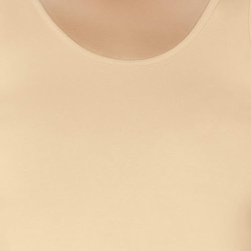 Image of Amante Solid Round Neck Sleeveless Tank Top