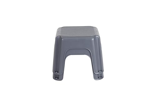 Image of Rubbermaid One-Step Stool Bisque Holds up to 200 Pounds 7 inch Height Gray Durable Step Stool for Kids /Bathroom /Home /Office /Garage