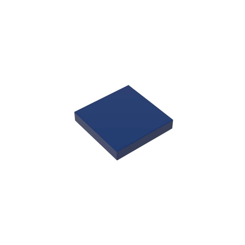 Gobricks 3068 Foundation Plate Tile 2x2 with Groove 50 Pieces GDS-561 Compatible with Lego Building Blocks Color:Dark Blue โ image 1