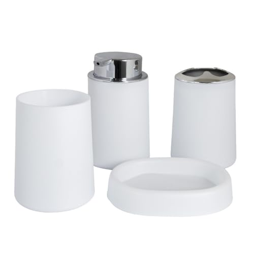Kit de baño azul juego de baño con caja de jabón resistente 2