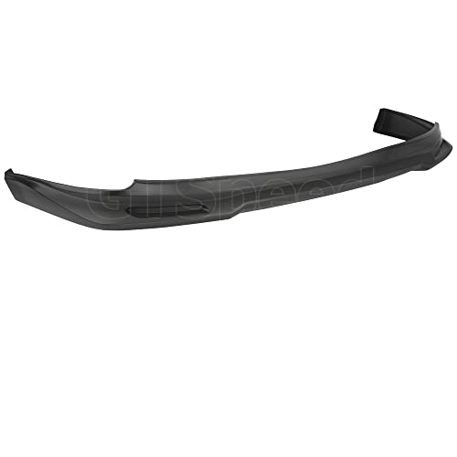GT-Speed Compatible with/Replacement for Front Bumper Lip, GR Style PU Front Lip Spoiler Black, Fits 2008 2009 2010 Subaru Impreza WRX STi Hatchback 5-Door Wagon