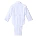 Dressy Daisy Baby Boy Tuxedo White Suit 5 Pieces Set Formal Wear Wedding Outfit Size 9-12 Months, with Cummerbund