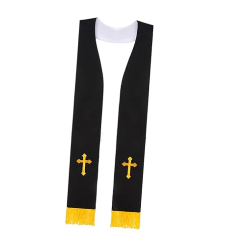 Estola pastoral bordada para ceremonias de boda y servicios religiosos elegantes