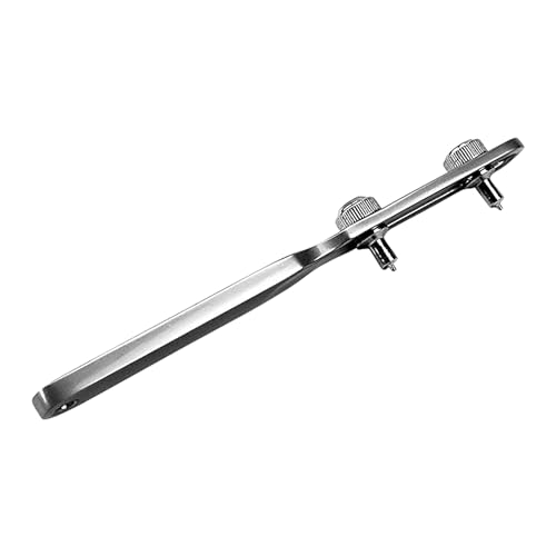 Herramienta de apertura de relojes, herramienta de mano para quitar cajas de aleación de zinc, herramienta de reparación de relojes ajustable, llave de reloj máxima de 55 mm para reparación de