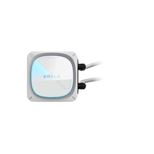 Image of GIGABYTE Eagle 360 ICE - AIO Liquid CPU Cooler - 360mm Radiator, 3X 120mm High-Volume PWM Fans, Compatible with Intel LGA 1851 /1700 /115X /1200, AMD AM5 /AM4 - White (GP-GIGABYTE Eagle 360I)