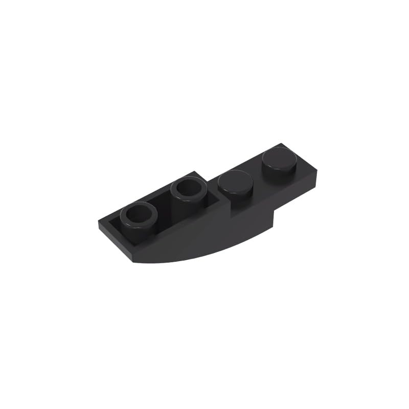 XYEIUGO 13547 Arched Brick Slope Curved 4x1 Inverted, Black, 50 PCS โ image 1