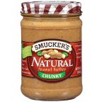 Smuckers Natural Peanut Butter Chunky, 16 OZ (Pack of 12)