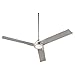 Oxygen Lighting Oxygen 3-103-24 Contemporary Modern 56``Ceiling Fan from Coda Collection in Pewter, Silver Finish, Satin Nickel