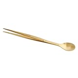 Probierlöffel des Küchenchefs, vielseitiges Küchenwerkzeug, 17,2 x 2,5 cm, Servierzange für Kochlöffel, Pinzette für Küchenutensilien aus Edelstahl, robustes Design, für Köche, Backen, Essenszubereitu