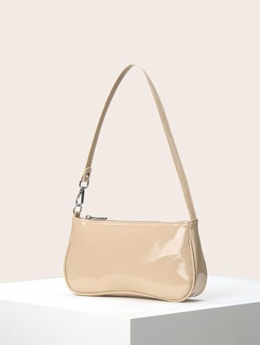 Image of Patent Leather Evening Purse Shiny Elegant Clutch Purse Mini Shoulder Bag