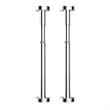 Set completo di 2 pezzi: asta di supporto regolabile, include due pesanti aste telescopiche regolabili da 50 a 80 cm, perfette per bilanciare divani, vanità, armadi o scaffali.