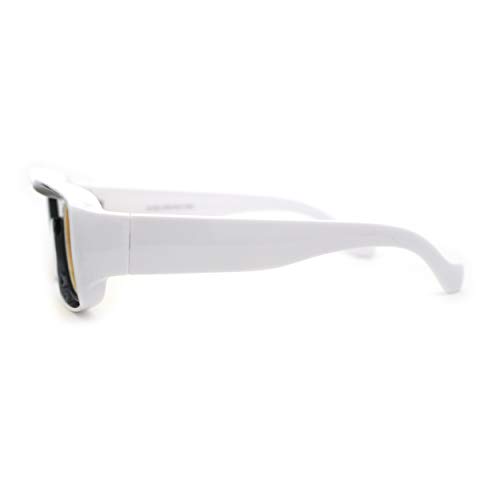 SA106 Womens Unique Concave Thick Mod Plastic Sunglasses3
