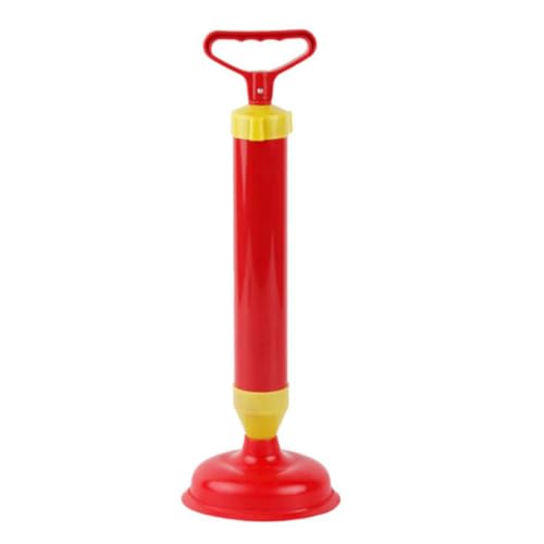 IDEANATEGRATE Desatascador de Inodoro de Goma Rojo Alta Presión para Limpieza Fácil y Rápida, Paquete de 2 Piezas Adecuado para Accesorios de Baño