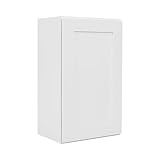 ONESTOCK White Shaker Wall Cabinet - Ready to Assemble, Perfect for Kitchen, Laundry, and Bathroom Storage - 18' W x 30' H x 12' D