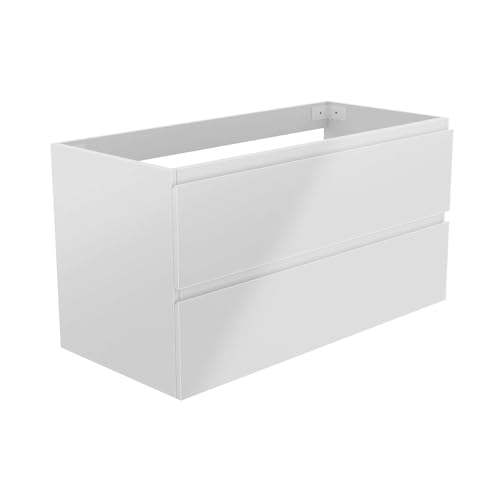 Aica Sanitär Waschbeckenunterschrank 100 cm Unterschrank MDF...