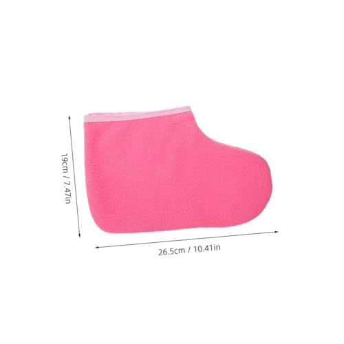 2 pares de botines reutilizables para spa de cera de parafina miniatura 2