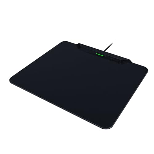 Image of Razer HyperFlux V2 Wireless Charging Mouse Pad System for Gaming Mice, Gaming Mouse Mat & Charging Puck (LED Charging Indicator, Non-Slip Rubber Feet, Car Pairing, USB Port), Black