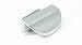 Produktbild LGM-Beschlag Möbelgriff Luckau, Modern, Klemmgriff, Kunststoff metallisiert - chrom glänzend, 42 mm x 21 mm x 15 mm, 46500