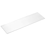 QUARKZMAN Aluminium Flachprofil 3 x 100mm Alublech 330.2mm Länge Aluleisten Flach 6063 Aluminium Flachplatte Massiv Aluschiene Flach für Industrie Konstruktion Gebäude Silber
