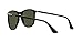 Persol Unisex PO3314S Square Sunglasses, Black/Green, 57 mm