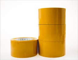 New-Height 3-inch Wide,110 Yards, Heavy Duty 2.0 mil Packaging Tape, Yellow Color, 4 Rolls, Ultra Strong, Designed for Packing, Shipping and Mailing, Guaranteed to Stay Sealed, 3 Inch Core