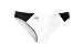 Mizuno AR Vantage Beach Bottom, White-Black, X-Small
