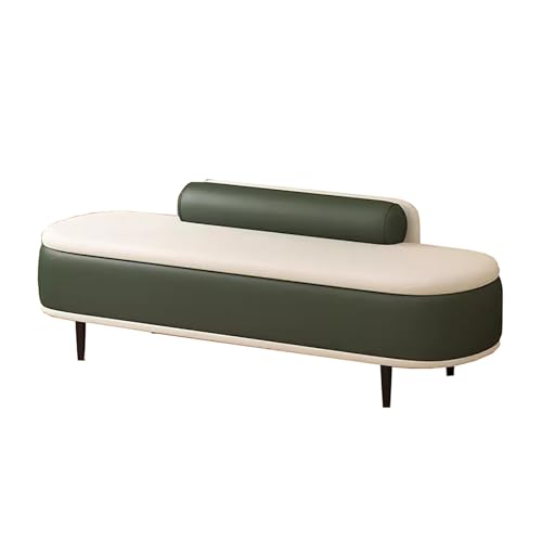 zxhrybh Baul Almacenaje Dormitorio, Taburete Almacenaje de Entrada Tapizado, Reposapies Salon de Cama con Almacenamiento, para Dormitorio, Entrada, Sala de Estar(Dark Green,39.3in/100cm)