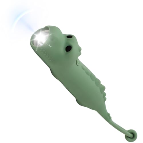 LUPATDY Lampe De Poche Enfant Rechargeable, Lampe Torche Enfants Silicone, Lampes De Poche Led Pour Enfant Camping Cadeau, Dinosaur Flashlight Pour Garçon...