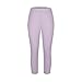 Sinzelimin Womens Plus Size Yoga Capri Leggings Fashion Solid Color Elastic Waist Stretchy Comfy Slim Fit Cropped Sweatpants Pink 4X-Large